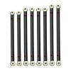 8Pcs Wheelbase Link Rod Aluminum Alloy Link Rod 313Mm for 1/10 Rc Car Crawler for A-xial Scx10(Black) view 1