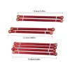 8Pcs Wheelbase Link Rod Aluminum Alloy Link Rod 313Mm for 1/10 Rc Car Crawler for A-xial Scx10(Black) view 4
