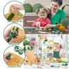 20 PCS Kids Safe Knife Set for Real Cooking, Montessori Kitchen Tools for Toddlers, Cooking & Baking Set for Little Chefs, Kids Kitchen Knife, Crinkle Cutter, Kid Apron for Girls Boys view 4