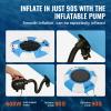 VEVOR Inflatable Water Bouncer, 6.5ft Recreational Water Trampoline, Portable Bounce Swim Platform with 3-Step Ladder & Electric Air Pump, Lake, Water Sports,Kids Adults Floating Rebounder for Pool view 4