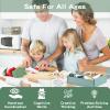 18 PCS Kids Cooking Sets Real, Montessori Kitchen Tools for Toddlers, Cooking & Baking Set for Kids Little Chefs, Toddler Knife Set, Crinkle Cutter, Cutting Board view 3
