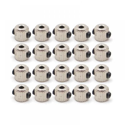 20PCS Metal Wheel Collar Lock Landing Gear Stopper 1.6mm 2.1mm 2.6mm 3.1mm 4.1mm 5.1mm Compatible With RC Airplane Fixed-wing Compatibility(20PCS 2.1MM)