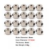 20PCS Metal Wheel Collar Lock Landing Gear Stopper 1.6mm 2.1mm 2.6mm 3.1mm 4.1mm 5.1mm Compatible With RC Airplane Fixed-wing Compatibility(20PCS 2.1MM) view 2