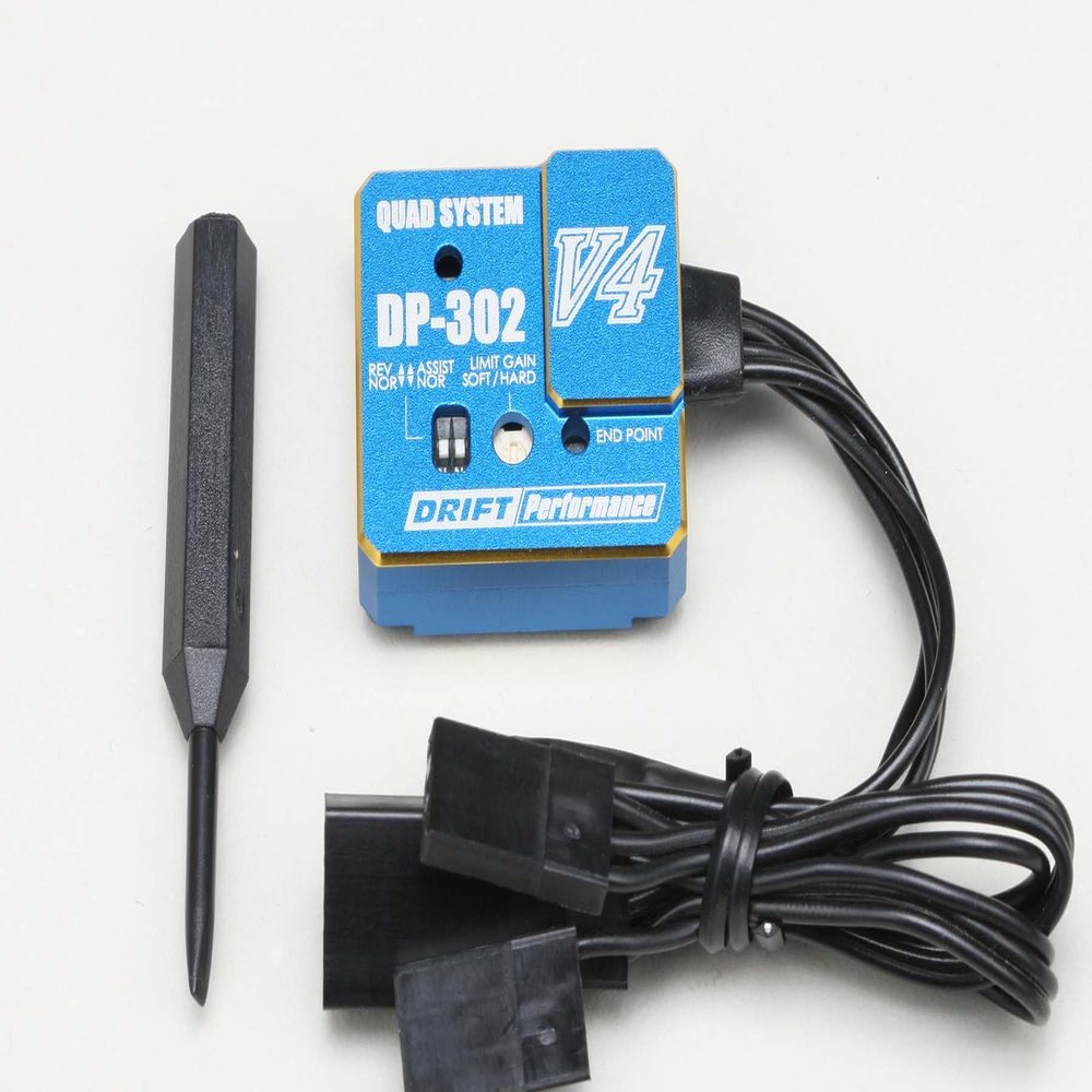 Yokomo DPP-302V4BL Dp-302v4 Drift Steering Gyro (Blue)