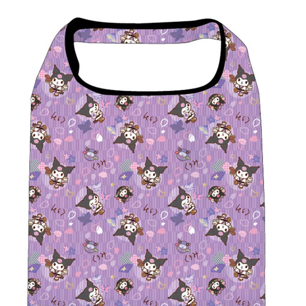 K Company Sanrio Characters (Japanese Goods Series) Eco Bag with Pockets, Kuromi Saw-PEB-KU