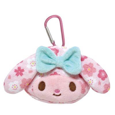 K Company Sanrio Characters (Japanese-Style Goods Series) Face Carabiner Pouch, My Melody Saw-KP-MM