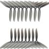 16pcs 7040 7x4 3-Propellers CW CCW Compatible With Racing Drone Quadcopter RC Racer DIY Accessories(Transparent Black) view 1
