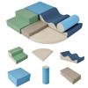 Merax Climbing Toys for Toddlers, Soft Climb and Crawl Playset Indoor Baby Soft Foam Blocks for Climbing, Crawling, 6-Piece view 1
