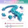Flavery Gemstone Dragon Egg - 3D Printed Surprise Dino Easter Egg, 12 inch Flexible Crystal Dragon Inside, 3D Printed Gift, Desk Pet DecorEaster Basket Essentials (Mini Rainbow) view 3