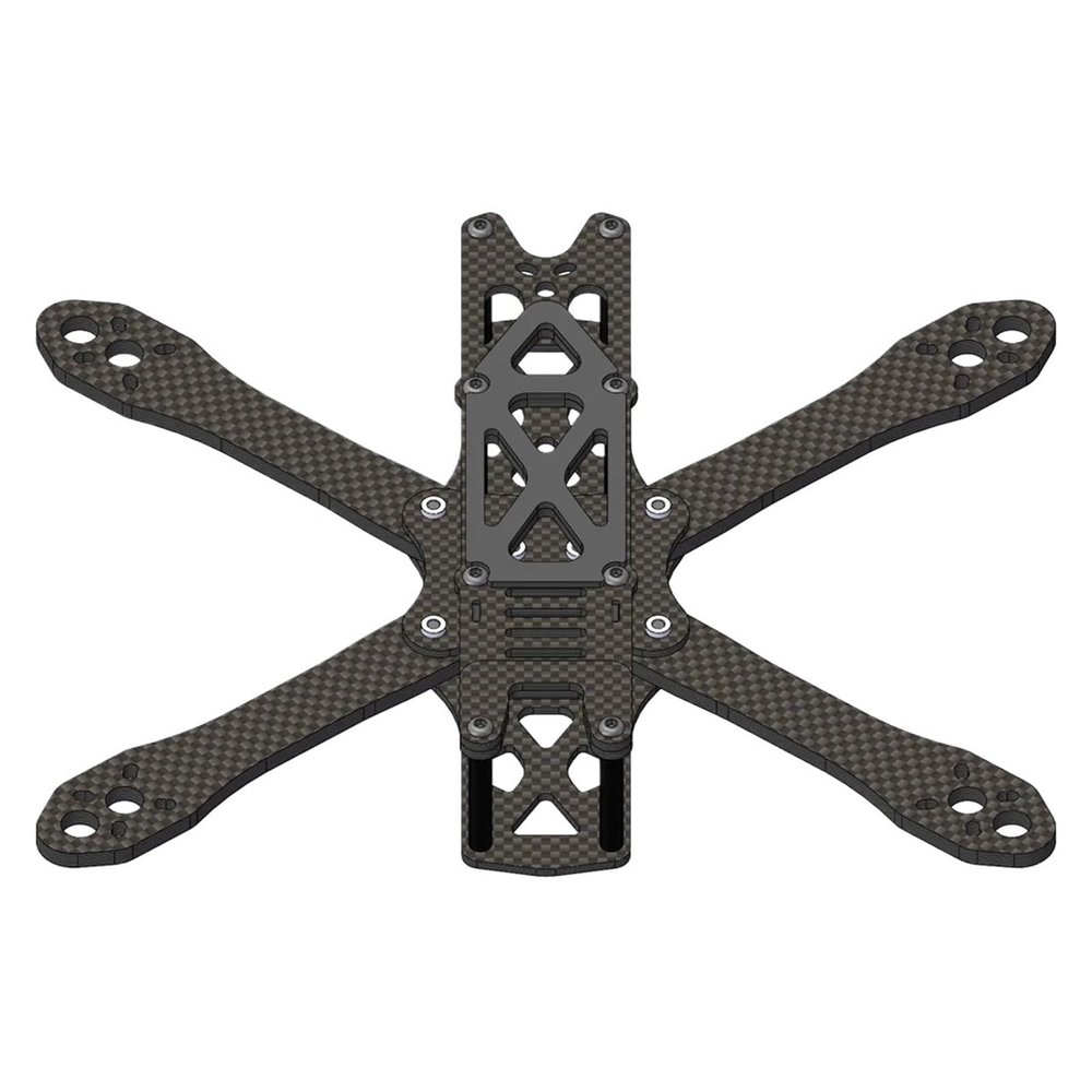 CUIPPWRJ Racing Drone Frame Alien RR5 5/6 Inch 4/6mm Compatible with Quadcopter Freestyle Stretch X UAV Compatible with 2205 2306 F3 F4(5inch Frame 6mm)