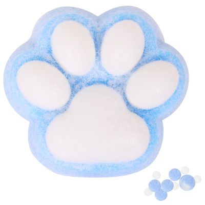 1pcs Blue Squishy Cat Paw Squishy Toy,5 Inches Big FuFu cat Squeeze Paw,Cute Soft Squeeze Fidget Toys Squeeze Toys for Stress Relief Pinch Family Toys Gifts for Kids Adults