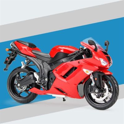 Collection 1:12 for Kawasaki Ninja ZX-6R Model Diecast Metal Model Motorcycle Model Collectibles(Red)