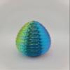 Hatchable Blind Box Basket Pattern Dragon Egg with Small Dragon (Red-Yellow-Blue) view 3