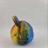 Hatchable Blind Box Ice Cream Pattern Dragon Egg with Small Dragon (Red-Gold-Blue) view 4