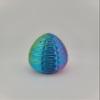 Hatchable Blind Box Geometric Pattern Dragon Egg with Small Dragon (Black-Blue-Purple) view 3