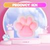 1pcs White Squishy Cat Paw Squishy Toy,5 Inches Big FuFu cat Squeeze Paw,Cute Soft Squeeze Fidget Toys Squeeze Toys for Stress Relief Pinch Family Toys Gifts for Kids Adults view 4