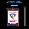 25-Pack Sleeved Card Magnetic Holders - 100pt Magnetic Card Case, Fits Sleeved Card First, One Touch Card Holder, Inner Size 2.633.70, Clear Hard Case for Trading Cards, Sports Card, Games Cards view 2