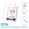 25-Pack Sleeved Card Magnetic Holders - 100pt Magnetic Card Case, Fits Sleeved Card First, One Touch Card Holder, Inner Size 2.633.70, Clear Hard Case for Trading Cards, Sports Card, Games Cards view 3