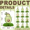 12 Pack Avocado Table Decorations - Avocado Party Decorations for Kids' Birthday and Baby Shower - Avocado Table Toppers view 2