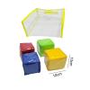 DYNWAVE 4 Pieces Playing Game Cubes 6 Sided Props DIY Learning Dice for Teaching view 4