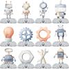 12 Pack Robot Table Decorations - Robot Party Decorations for Kids' Birthday and Baby Shower - Robot Table Toppers view 1