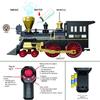 POCO DIVO Remote Control Retro Train Set, Christmas Tree Deco Electric Toy Luxury Tracks Rail, RC Steam Locomotive, Rechargeable Tender Cargo, Smoke Sound Light, Boy Girl Gift Classic Collection Model view 2