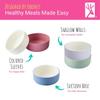 Elk and Friends Kids Porcelain Bowls with Silicone Suction Sleeve + Silicone Lid | Kids/Toddler/Baby Feeding | Microwave & Dishwasher Safe | Non slip | Cereal/Soup/Snack Dishes & Dinnerware view 4