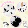 Bubblepompom Cow Hat with Ears Moving Jumping Pop Up Beating Hat Plush Farm Animal Holiday Cosplay Dress Up Funny Party Gift for Kids Girls, 22'' view 4