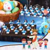 Bememo 25 Pcs Mini Jesus Figurines Bulk Original Design Rubber Mini Jesus Figures to Hide and Seek Religious Gifts Sunday School Baptism Easter Egg Filling(Blue) view 2