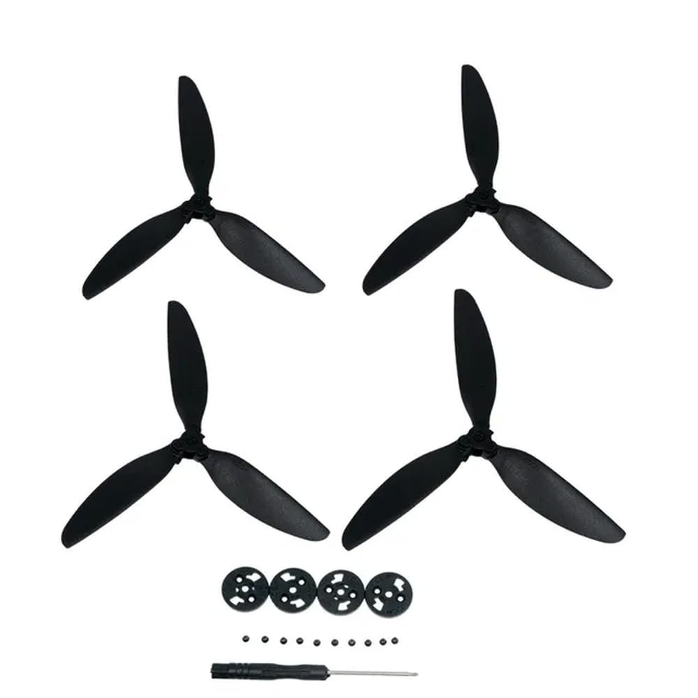 CUIPPWRJ Three Compatible with 2 SE Drone Lightweight Replacement Propellers and Accessories(Black Set)