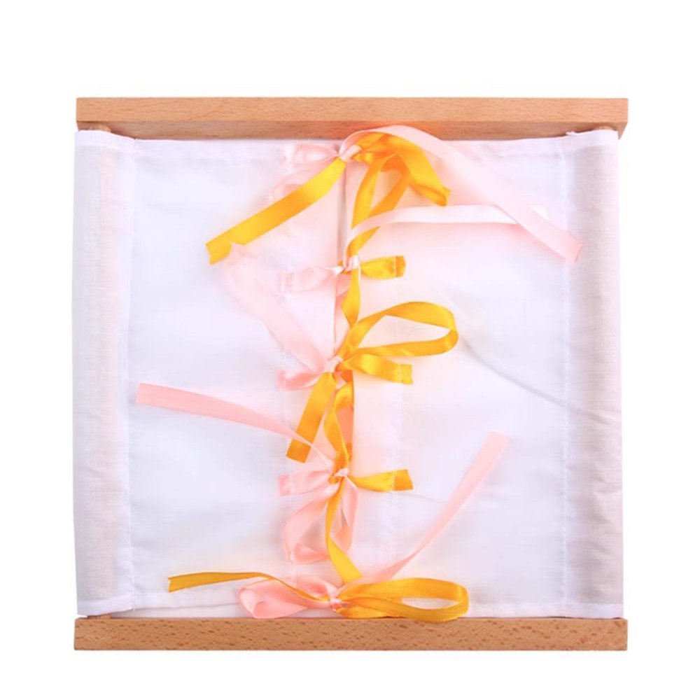 EUKVYQPX Montessori Dressing Frame Learn to Dress, Basic Life Skills Learn to Dress Practice Boards,Knot