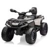 24V Kids Ride On Car,2 Seater Licensed Can-Am Electric ATV Car for Kids,4 Wheeler 4WD Ride On Electric Toy Car with Bluetooth,Led,3 Speeds,Leather Seats,Grey view 1