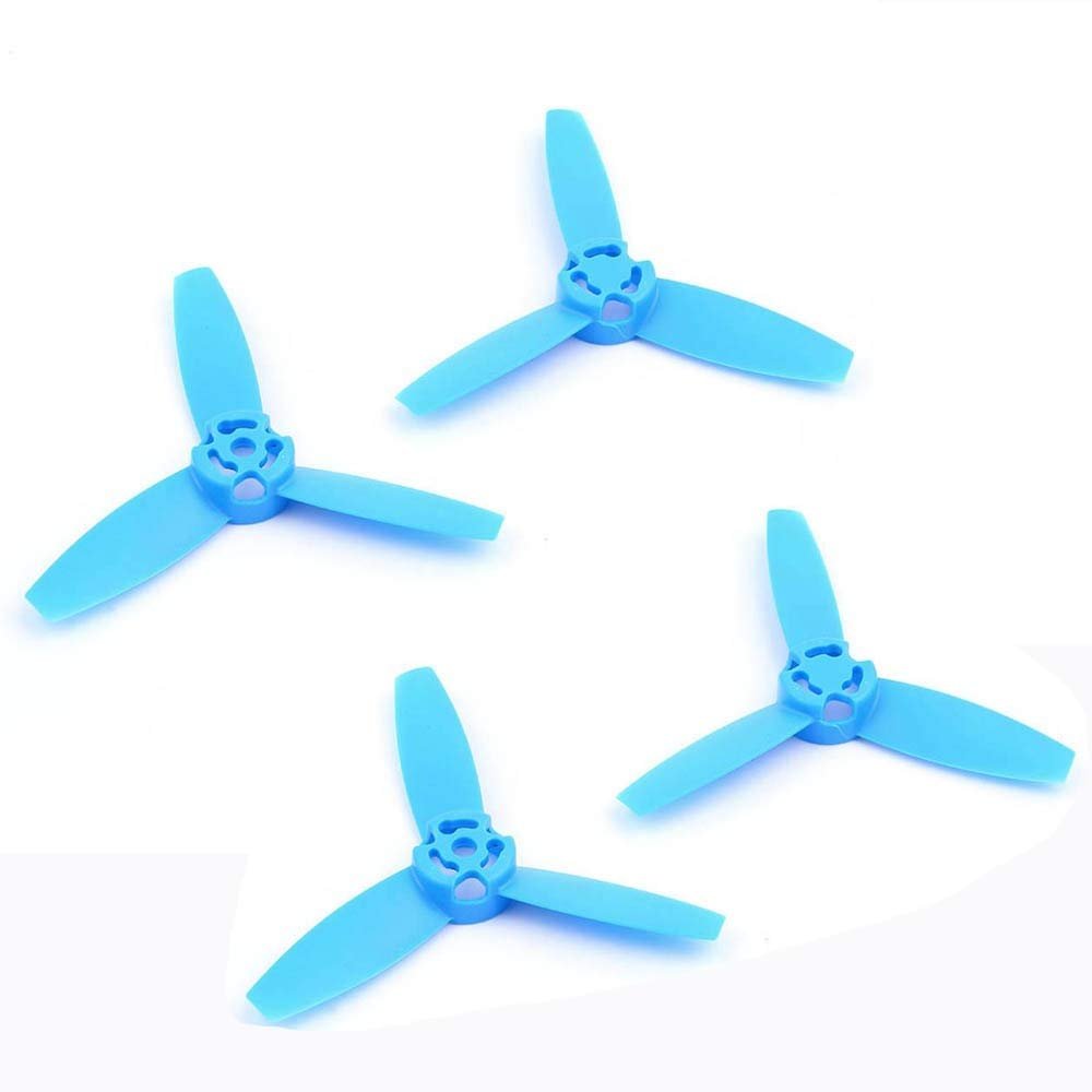 AYDCMC 4PCS Propellers Main Blades Rotors Props Red Colorful Clover Paddle Compatible with Parrot Bebop Drone 3.0 Replacement Blades(4PCS Blue)