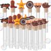 Vinsot 36 Pcs Western Cowboy Party Favors Cute Cowboy Bubble Wands for Kids Mini Bubble Wands Tube Toys Bulk for Birthday Gift Goody Bags Stuffer Classroom Prizes view 1