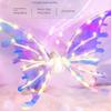 1pcs Butterfly Wings with Music and Lights Suitable for Girls Halloween Princess Costumes Glowing Angel Wings Backpack for Large Dogs Princess Toys Suitable for Kids Ages 3-6 5-7 Birthday Christmas view 2