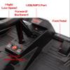 24V Ride On Truck Car, Electric Utv Car with Remote Control, 4 Shock Absorbers, Safety Belt, 16'' Wide Seat, Music, 4WD Power Ride-On 4x200W Motors Cars for Kids,Black view 2