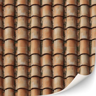 3 Sheets Self-Adhesive Roof Tiles and Shingles for Dollhouses Scale 1:12 (Roman Roof Shindles)
