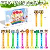 WHALEISLAND Jungle Safari Party Favors,20Pcs Wild Animals Bubble Wands for Kids,Zoo Bubble Wand for Safari Wild One Birthday Party Supplies, Baby Shower Goodie Bag Stuffers Gift view 2