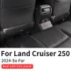 2-Pack Carbon Fiber Pattern Seat Protection Plate for Toyota 2024 2025 2026 Land Cruiser 1958 250 First Edition Prado Lc250 Internal Anti-Kick Decorative Panel Modification Accessories (Seat Guard) view 2