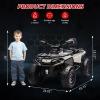 2 Seater Ride On Car,24V Licensed Can-Am Electric ATV Car for Kids, 4 Wheeler Electric Toy Car with Bluetooth,Led,Leather Seaters,5 Mph Max Speed,for Boys,Girls,Grey view 4