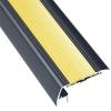 10 Pack Stair Nosing Molding Aluminum Alloy Stair Edging, Anti Slip Strip with Light Slot Step Edge Trimwith 24V 100W Transformer(Yellow) view 1