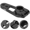 25T Steering Gear Arm Servo Arm, Aluminum Alloy Material, Sturdy and Lightweight Upgrade Part for 1/8 1/10 RC Car, Provides Cushioning and, Easy to Install (Black) view 2