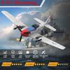 ANBURI RC Plane for Beginners, P51 Remote Control Airplane for Adults, 2.4GHz 3 Channel Fighter Featuring 6 Axis Gyro Stabilizer, Easy to Fly view 2