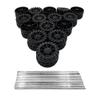 30PCS Toy Car Wheels 30mm Plastic Wheels with 15PCS Shaft Round Rod Axles for RC Car Truck Robot DIY Model Toy Parts Model Car Wheels Accessories (2X8X30MM) view 1