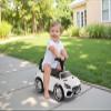 DOLU Ride-On Car for Toddlers, Foot-Powered Push Toy Vehicle with Horn & Under Seat Storage - Developmental Sit & Push Ride for 12 Months & Up, White view 2