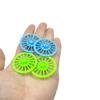 40PCS Vintage Toy Car Wheels 37mm Model Toy Plastic Wheel with 20PCS Shaft Round Rod Axles for RC Car Truck Airplane DIY Model Toy Accessories (Green,Blue) view 3