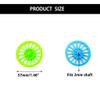 40PCS Vintage Toy Car Wheels 37mm Model Toy Plastic Wheel with 20PCS Shaft Round Rod Axles for RC Car Truck Airplane DIY Model Toy Accessories (Green,Blue) view 4