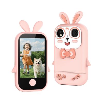Kids Camera Digital Camera for 3-8 Year Old Girls Boys, 1080P Music Player Puzzle Games Children Phone with Selfie Camera (Pink)