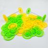 40PCS Vintage Toy Car Wheels 37mm Model Toy Plastic Wheel with 20PCS Shaft Round Rod Axles for RC Car Truck Airplane DIY Model Toy Accessories (Green,Yellow) view 2