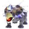 Dusky Shark Walking Triceratops Dinosaur Toy with Lights and Sounds (Gray) view 2
